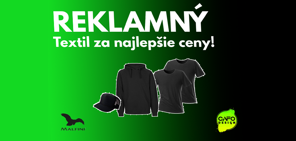 Reklamný textil značky Malfiny