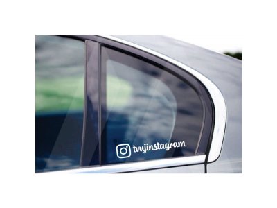 Nálepka s tvojim instagramom 13x3cm
