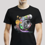 Tričko unisex "Turbo" - Čierne