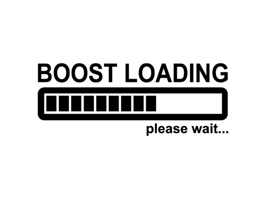 Nálepka "Boost loading" 15x5cm