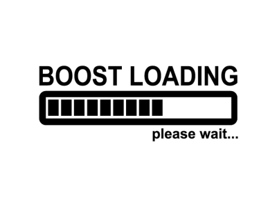 Nálepka "Boost loading" 15x5cm