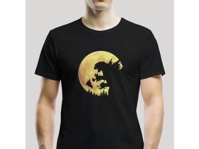 Tričko Unisex "Godzilla" Čierne