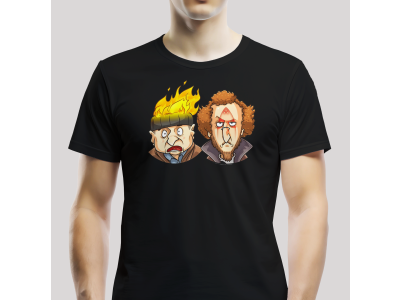 Tričko Unisex "Sám doma" Čierne