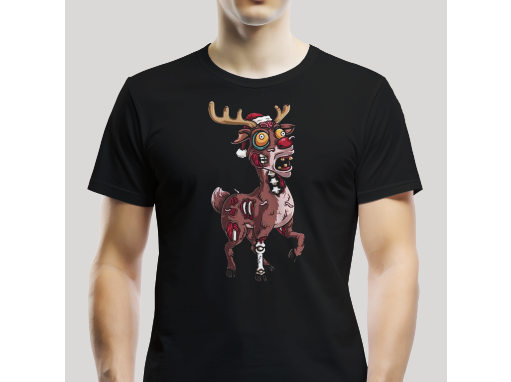 Tričko Unisex "Zombie sob" Čierna