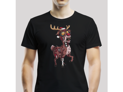 Tričko Unisex "Zombie sob" Čierna