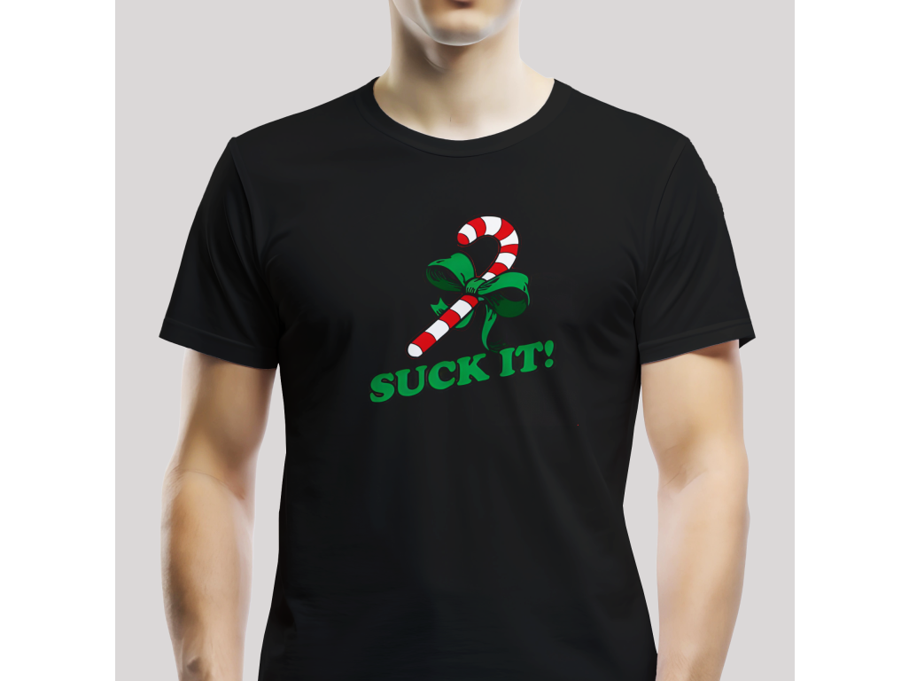 Tričko Unisex "Suck it" Čierna