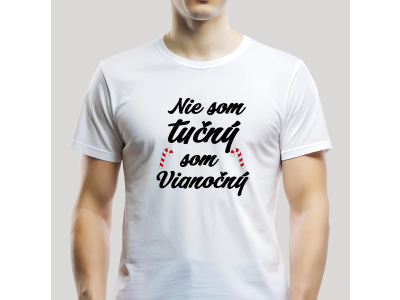 Tričko Unisex "Nie som tučný..." Biela