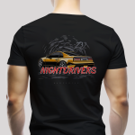 Tričko Unisex "Night Drivers" Čierna